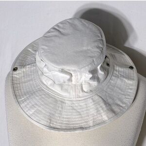 Light Beige Foldable Sun Bucket Hat M